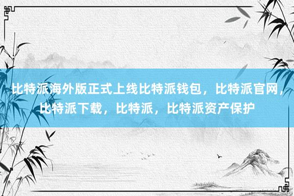 比特派海外版正式上线比特派钱包，比特派官网，比特派下载，比特派，比特派资产保护