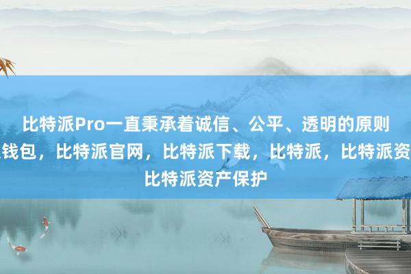 比特派Pro一直秉承着诚信、公平、透明的原则比特派钱包，比特派官网，比特派下载，比特派，比特派资产保护