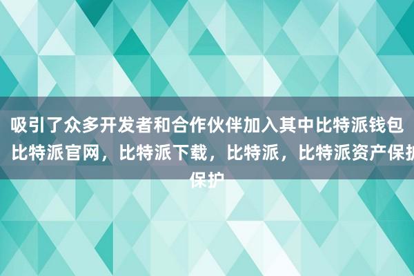 吸引了众多开发者和合作伙伴加入其中比特派钱包，比特派官网，比特派下载，比特派，比特派资产保护