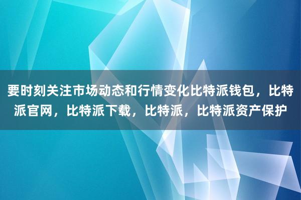 要时刻关注市场动态和行情变化比特派钱包，比特派官网，比特派下载，比特派，比特派资产保护