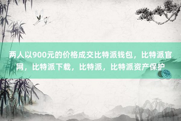 两人以900元的价格成交比特派钱包，比特派官网，比特派下载，比特派，比特派资产保护