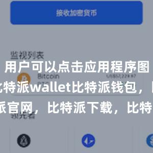 用户可以点击应用程序图标打开比特派wallet比特派钱包，比特派官网，比特派下载，比特派，比特派资产保护